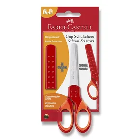 Faber-Castell iskolai olló piros